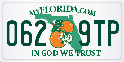 FL license plate 0629TP
