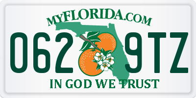 FL license plate 0629TZ