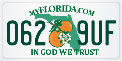 FL license plate 0629UF