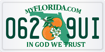 FL license plate 0629UI