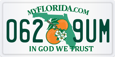 FL license plate 0629UM