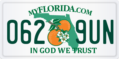 FL license plate 0629UN