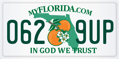 FL license plate 0629UP