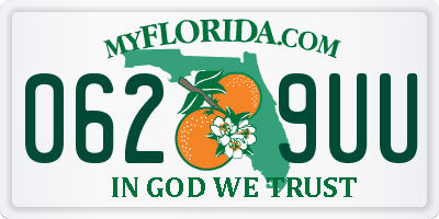 FL license plate 0629UU