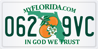 FL license plate 0629VC