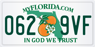 FL license plate 0629VF
