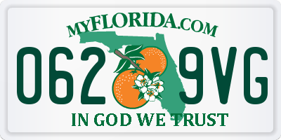 FL license plate 0629VG