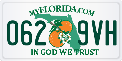 FL license plate 0629VH