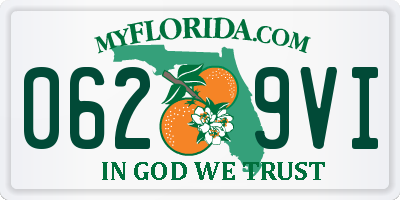 FL license plate 0629VI