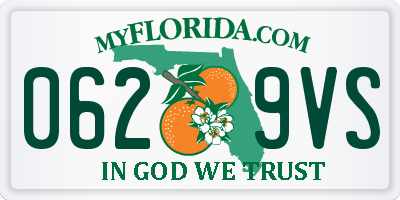 FL license plate 0629VS