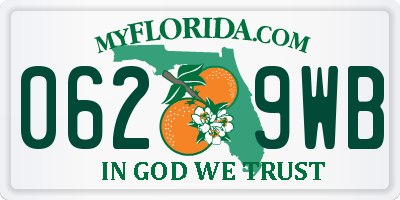 FL license plate 0629WB