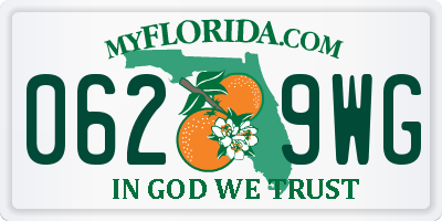 FL license plate 0629WG