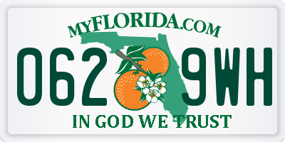 FL license plate 0629WH