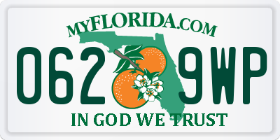 FL license plate 0629WP