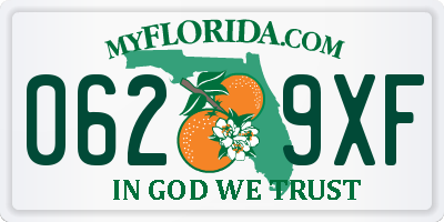 FL license plate 0629XF