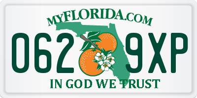 FL license plate 0629XP