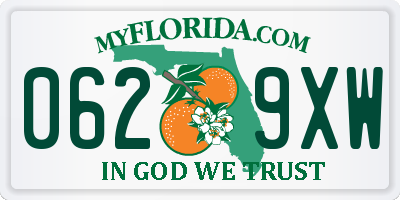 FL license plate 0629XW