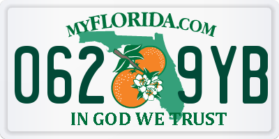 FL license plate 0629YB