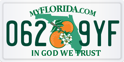 FL license plate 0629YF