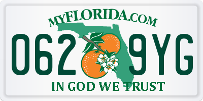 FL license plate 0629YG