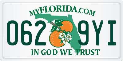 FL license plate 0629YI