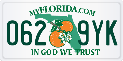 FL license plate 0629YK