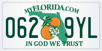 FL license plate 0629YL
