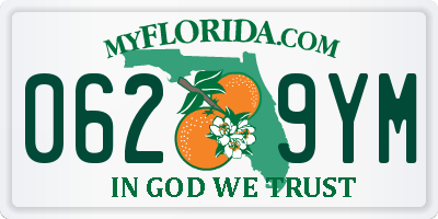 FL license plate 0629YM