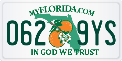 FL license plate 0629YS