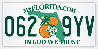 FL license plate 0629YV