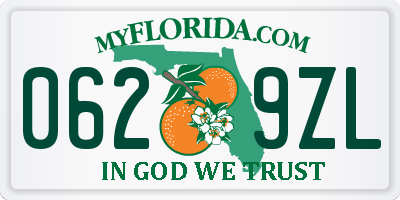 FL license plate 0629ZL