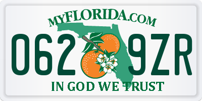 FL license plate 0629ZR
