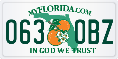 FL license plate 0630BZ