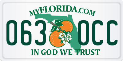 FL license plate 0630CC