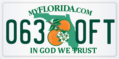 FL license plate 0630FT