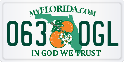 FL license plate 0630GL