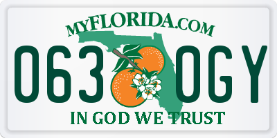 FL license plate 0630GY
