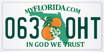 FL license plate 0630HT