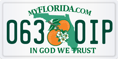 FL license plate 0630IP