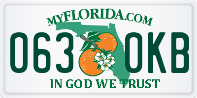 FL license plate 0630KB