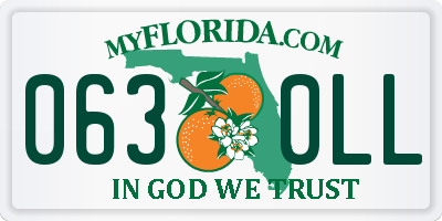 FL license plate 0630LL