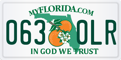 FL license plate 0630LR