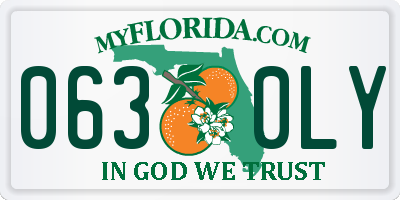 FL license plate 0630LY