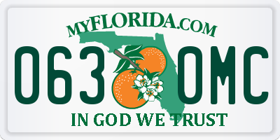 FL license plate 0630MC