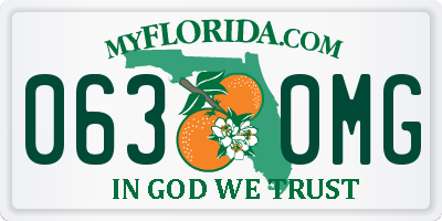 FL license plate 0630MG