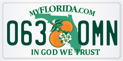 FL license plate 0630MN