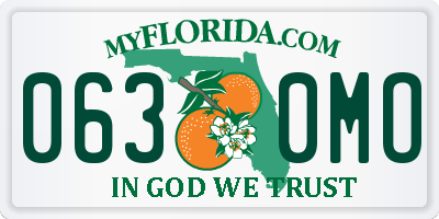 FL license plate 0630MO