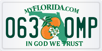 FL license plate 0630MP