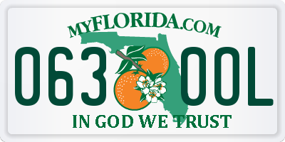 FL license plate 0630OL
