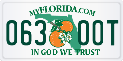 FL license plate 0630OT